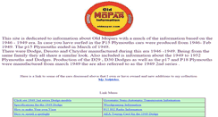 Desktop Screenshot of oldmopar.com